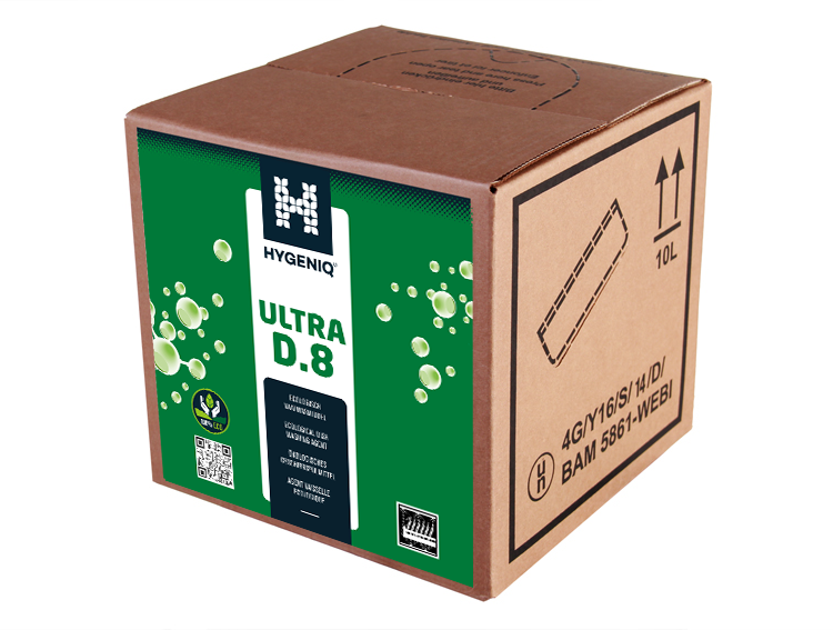 Extra krachtig machinaal vaatwasmiddel – ULTRA D.8 – Bag-in-box 10L